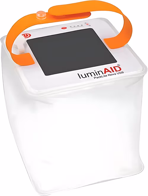Portable solar-powered light