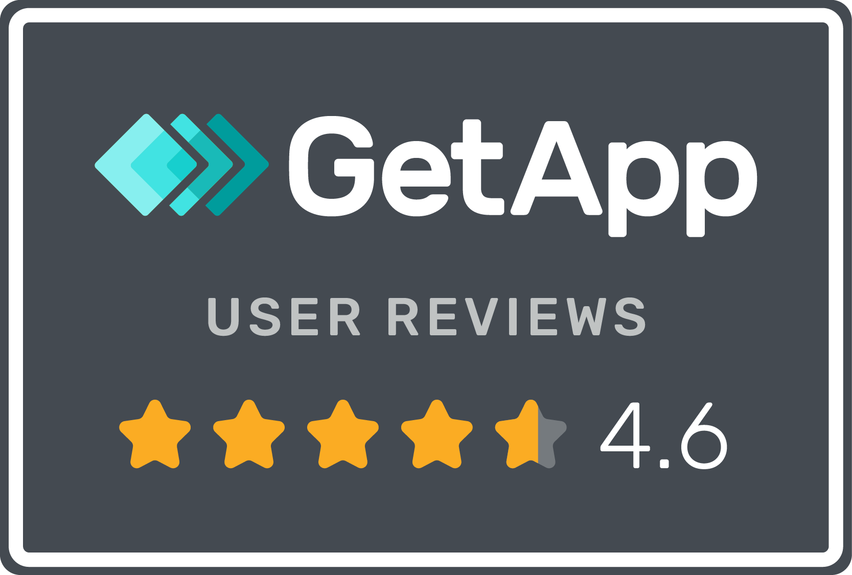 GetApp: RoverPass rated 4.6 out of 5