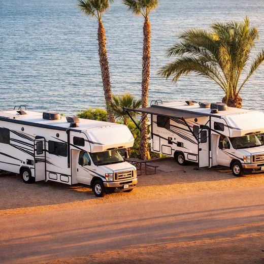 Small RV park by the coast